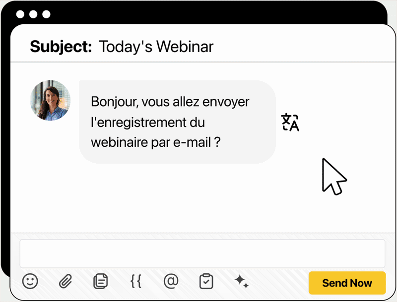 Illustrating Heymarket's translate feature